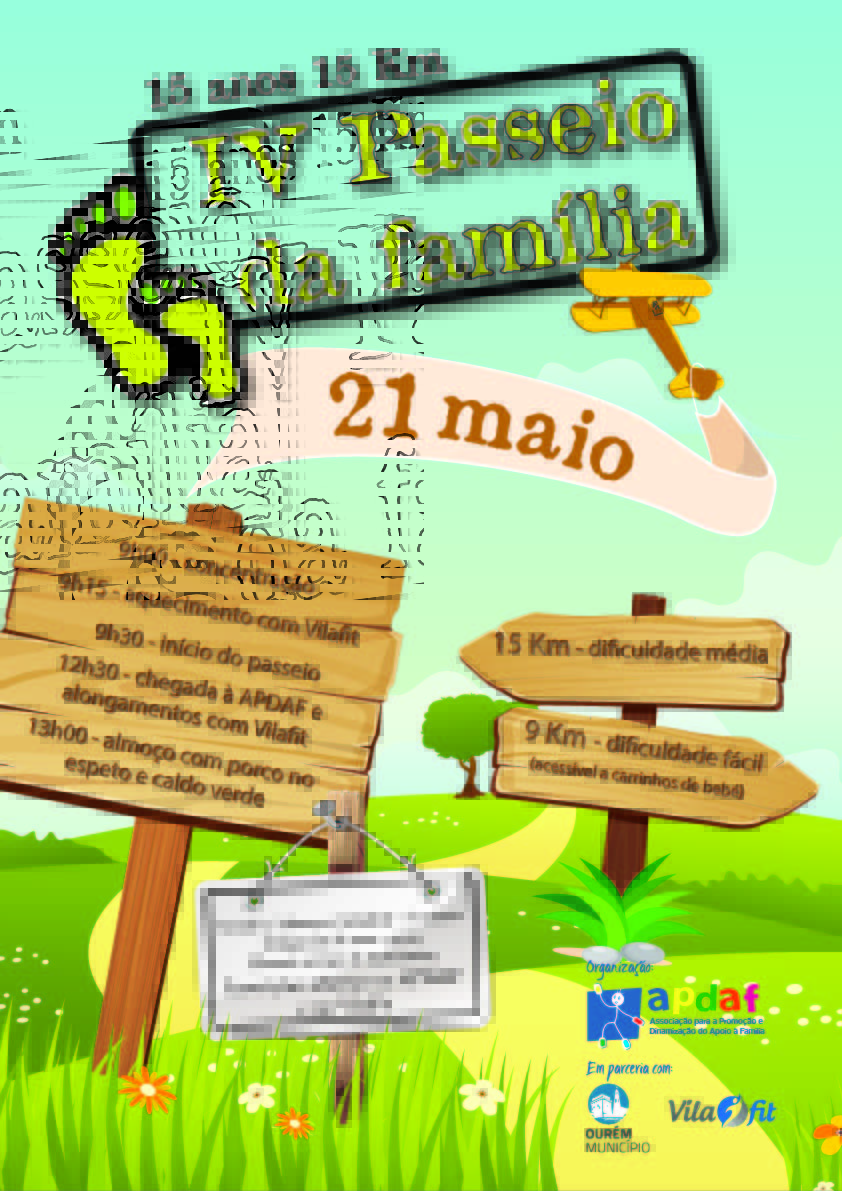 cartaz IV passeio da família